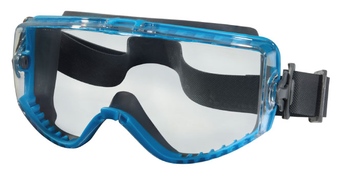 Hydroblast Goggle, Blue Frame, Elastic Strap, Clear Lens, Anti-Fog (N)