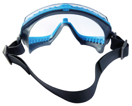 Hydroblast safety goggle side view