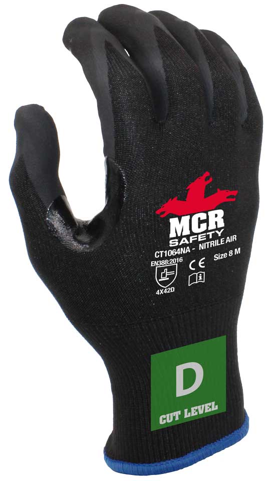 CT1064 safety gloves using advanced cut fibres to produce CE cut level D protection