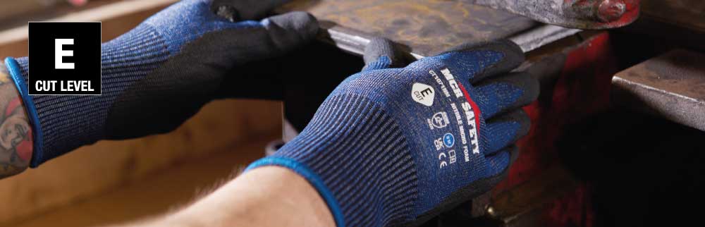 Graphene fibre work gloves, cut level E