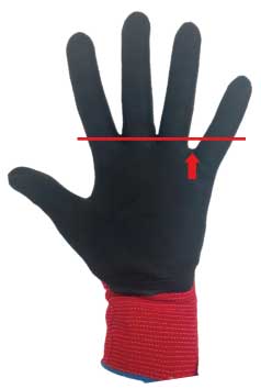 Pinky drop work glove